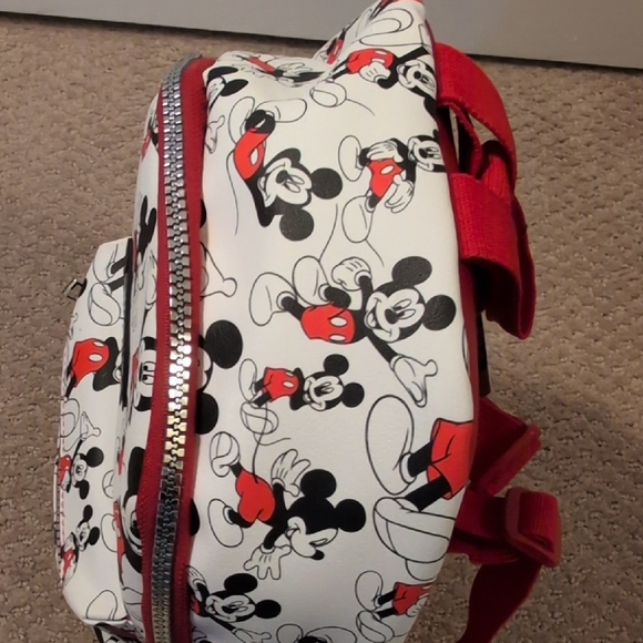 Disney Mickey Mouse Kids Backpack - Black, Red, and White NWT - Picture 7 of 10